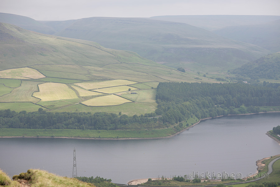 from clough edge over reservoirs